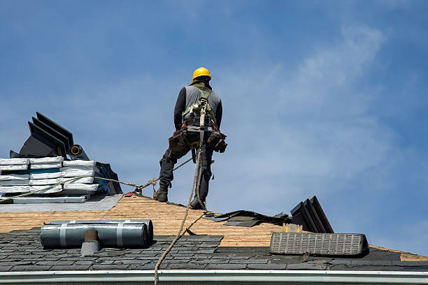 Professional Roof Replacement technician working in Woxall, PA